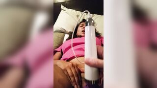 MILF Italian Brunette Homemade Orgasmic Masturbation!