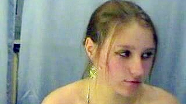 Masturbation Fever with Young Teen in Lingerie and Stockings