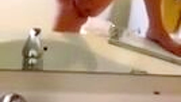 Amateur Brunette College Girl Homemade Masturbation Selfie with Finger Play and Orgasm