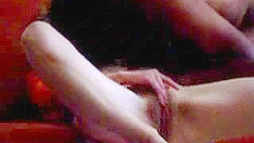 Blonde Girlfriend Masturbates and Sucks Cum off His Face during Pussy Eating