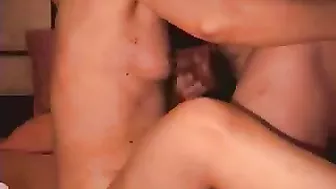 Asian Wife Morning Masturbation & Blowjob - Doggy Style, Cumshot, Hairy Pussy