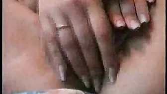 Brunette Babe Hot Masturbation Session with Shaved Pussy and Big Tits