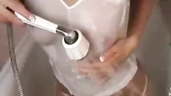 Masturbating with Toys - A Wet and Tight Solo Striptease!