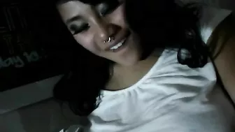 Asian Teen Girlfriend Masturbates with Pierced Pussy - Close Ups!