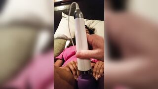 Brunette Girlfriend Masturbation Orgasm w/ Vibrator