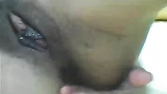 Massive Ebony Pussy Masturbates with Fingers, Clitoris & Spread Lips!