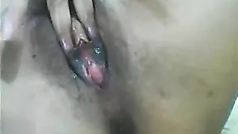 Massive Ebony Pussy Masturbates with Fingers, Clitoris & Spread Lips!