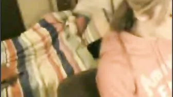 Blonde College Girl Masturbation Webcam Striptease for Tuition Cash!