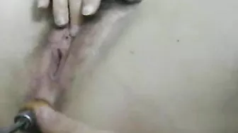 Masturbating with Machine Tools - Busty MILF Anal & Clitoral Orgasms