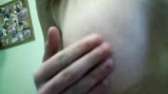 Petite Pussy Solo Striptease Cumming with Rubbing and Masturbation