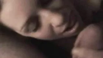 Horny Wife Gives Dad a Father Day Blowjob with Cumshot!