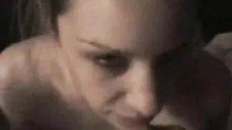 Horny Wife Gives Dad a Father Day Blowjob with Cumshot!