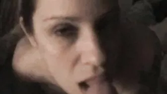 Horny Wife Gives Dad a Father Day Blowjob with Cumshot!