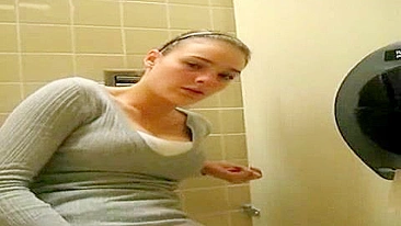 Public Masturbation Orgasm with Celebrity Lookalike Natalie Portman