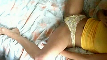 Latina Teen Solo Masturbation Fetish in Lingerie with Cumshot