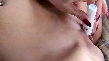 Mind-Blowing Solo Orgasm with Shaved Pussy and Dildo!