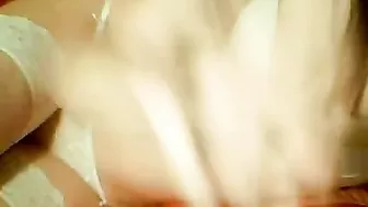 Masturbating Brunette in Lingerie Rubs Pussy on Webcam