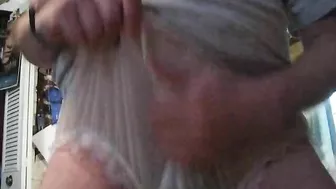 Homemade Masturbation with Plastic Pants & Teddy Bear Fetish