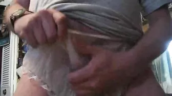 Homemade Masturbation with Plastic Pants & Teddy Bear Fetish