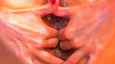 Petite Homemade Anal Slamming with Big Dildos