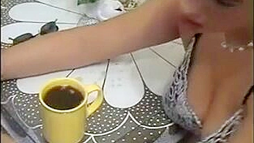 Homemade Coffee Creamer Blowjobs with Cum Shots & Cum Eating