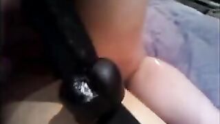 Homemade Mom Porn - Amateur Wife Riding Dildo with Moaning Orgasm