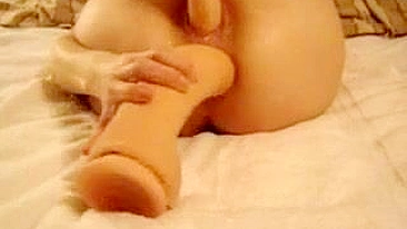 MILF Mom Homemade Anal DP with Toys & Orgasm