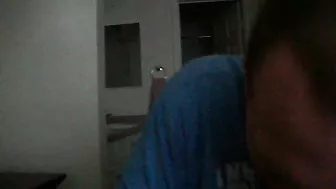 Black Gay Amateur Swallows Cum in Mouth during Homemade Interracial Blowjob