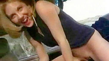Homemade Car Sex in Public with Amateur Drivers