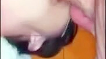 Homemade MILF Wife Deep Throat Blowjob & Face Fuck