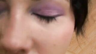 Homemade Porn Video - Brunette Amateur Giving Intense BJ with Cumshot Facial