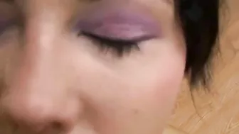 Homemade Porn Video - Brunette Amateur Giving Intense BJ with Cumshot Facial