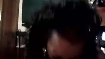 Homemade Interracial Tranny Blowjob with Swallowing