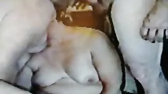 Homemade Wife Swinger Gangbang with Bisexual Cock