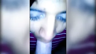 Homemade Tranny Blowjob with Cumshot on Amateur Ladyboy Face