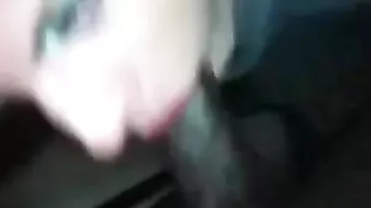 Homemade Interracial Tranny Blowjob with Big Dick & Deep Throat