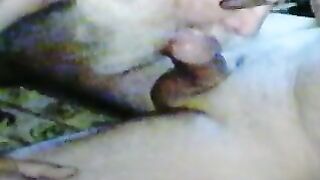 Homemade Cock Swallowing by Bisexual Amateur Couple