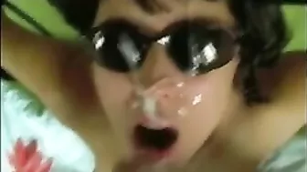 French MILF Swallows Cum in Homemade Amateur Sex