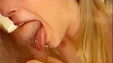 Homemade Glasses Fetish Blowjobs with Cumshot Messy Facial