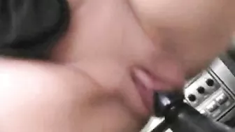 Wild Blonde Girlfriends Ride Stick Shift Pussies in Homemade Car Sex