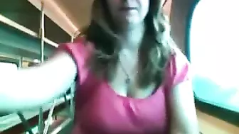 Homemade BBW Masturbation on Moving Train Amateur Sex Toy Porn