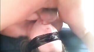 Homemade Amateur Blowjob with Rough Deep Throat & Messy Cum in Mouth