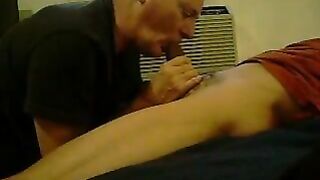 Neighbor Son Gets Blowjob by Older Gay Man in Homemade Sex Video