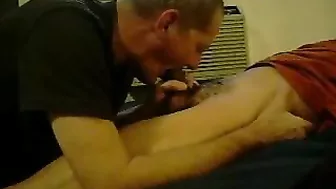 Neighbor Son Gets Blowjob by Older Gay Man in Homemade Sex Video