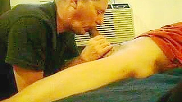 Neighbor Son Gets Blowjob by Older Gay Man in Homemade Sex Video