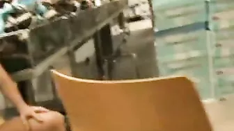 Girlfriends' Wild Lesbian Kissing Upskirt Voyeur Porn in Public Stores