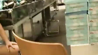 Girlfriends' Wild Lesbian Kissing Upskirt Voyeur Porn in Public Stores