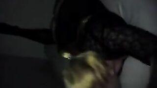 Amateur Blonde College Girl Gets Fisted & Ass Plugged in Homemade Sex with Stockings