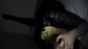 Amateur Blonde College Girl Gets Fisted & Ass Plugged in Homemade Sex with Stockings