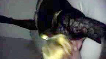 Amateur Blonde College Girl Gets Fisted & Ass Plugged in Homemade Sex with Stockings